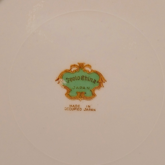 Two FOOTO Occupied Japan Salad, Bread & Butter, Dessert Plates 7-1/4" EUC - Picture 13 of 14
